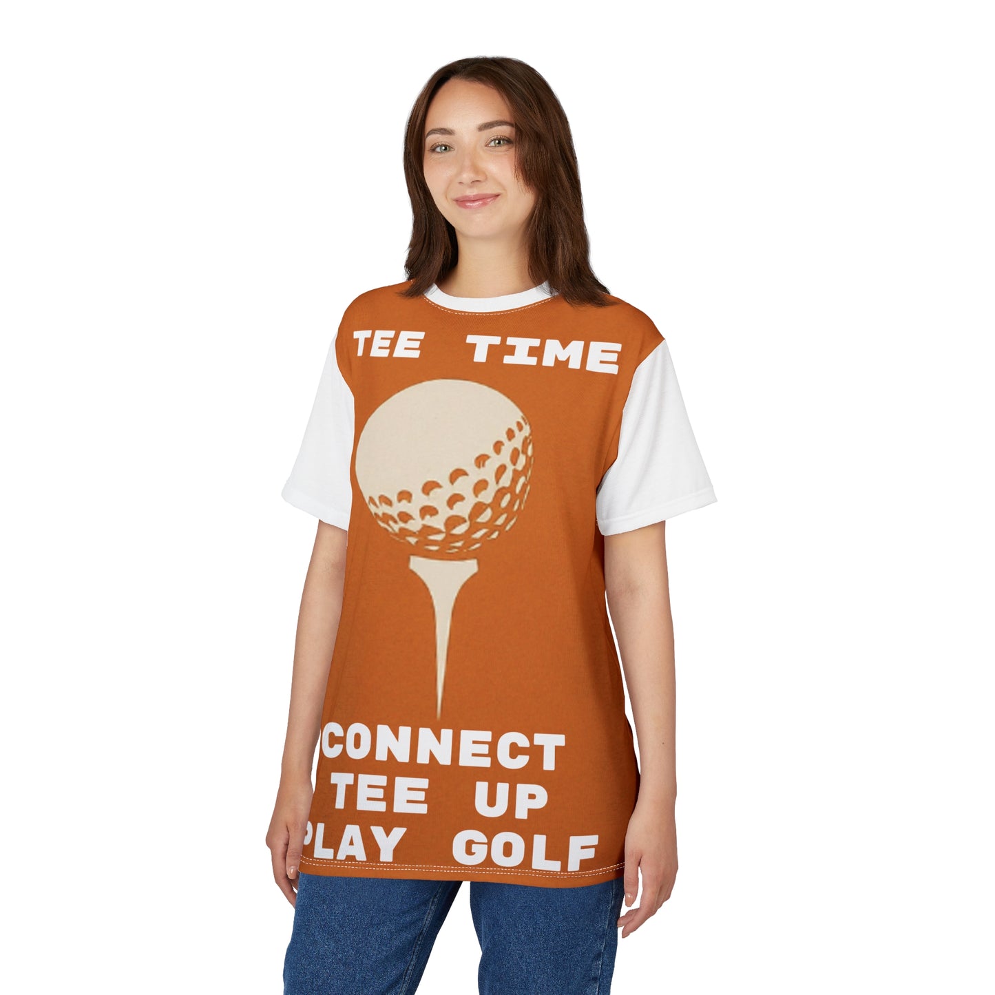 Golf Tee Time Unisex Cut & Sew Tee - Perfect for Golf Lovers! - Original Design
