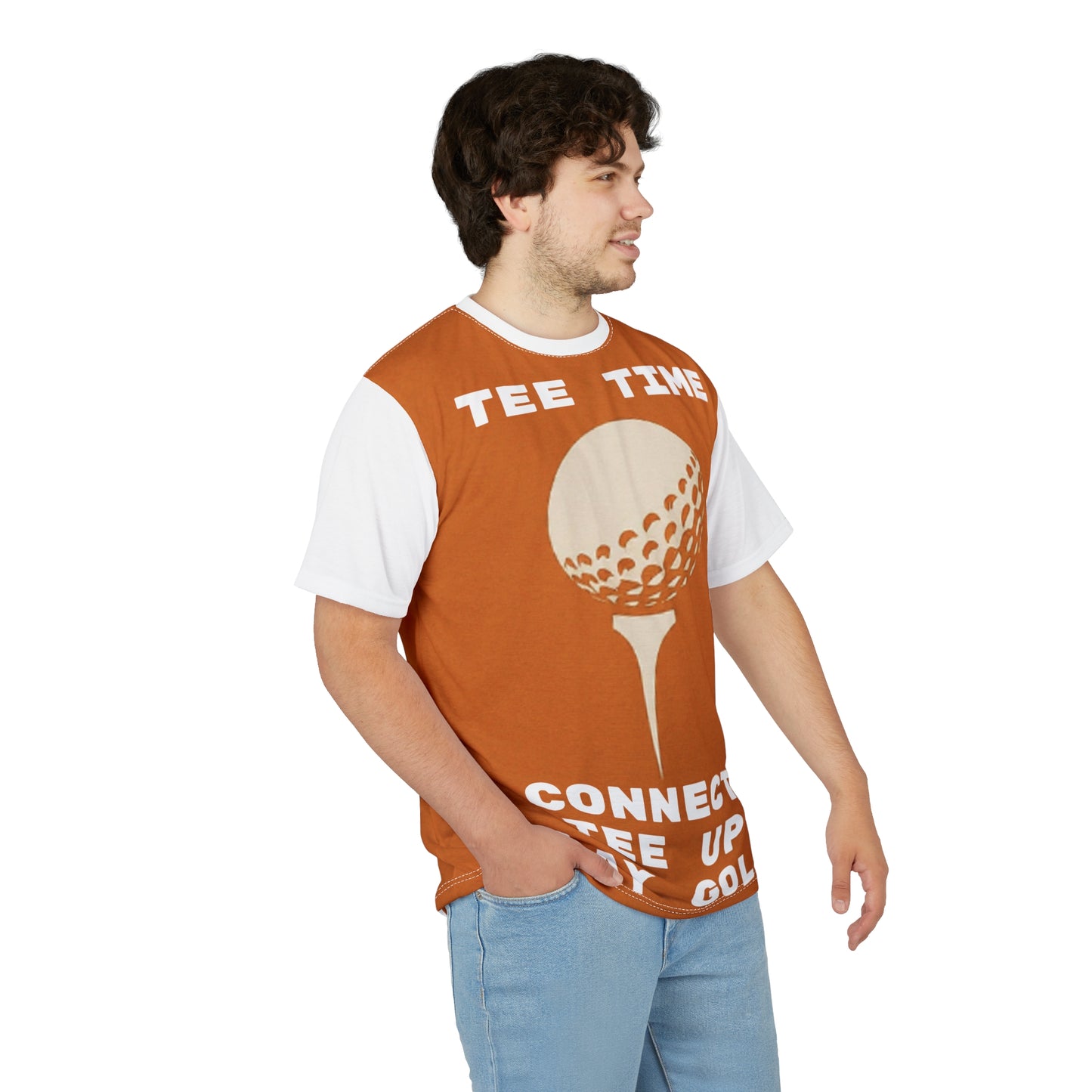 Golf Tee Time Unisex Cut & Sew Tee - Perfect for Golf Lovers! - Original Design