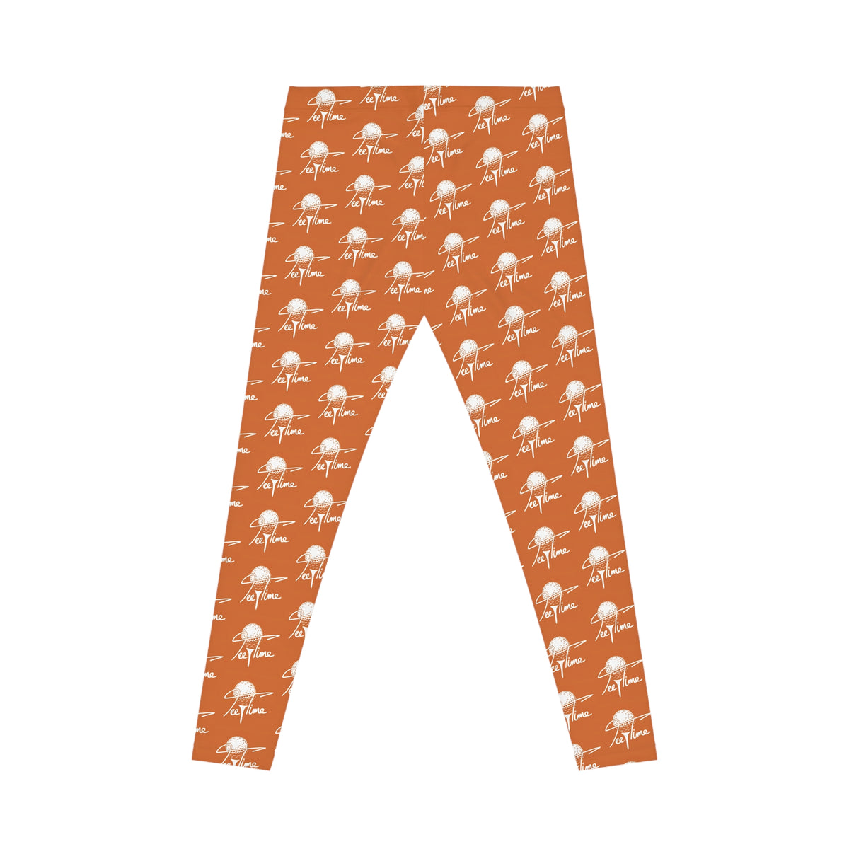 Tee Time Golf Ball Pattern Leggings — Women's Golf-Inspired Casual Leggings