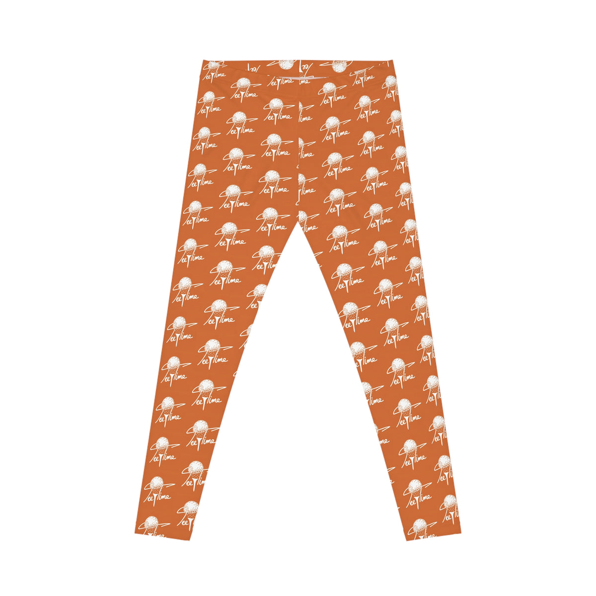 Tee Time Golf Ball Pattern Leggings — Women's Golf-Inspired Casual Leggings