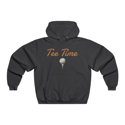 Men's Golf Hoodie - 'Tee Time' Sweatshirt for Golf Lovers