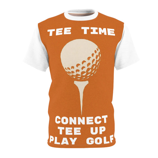 Golf Tee Time Unisex Cut & Sew Tee - Perfect for Golf Lovers! - Original Design