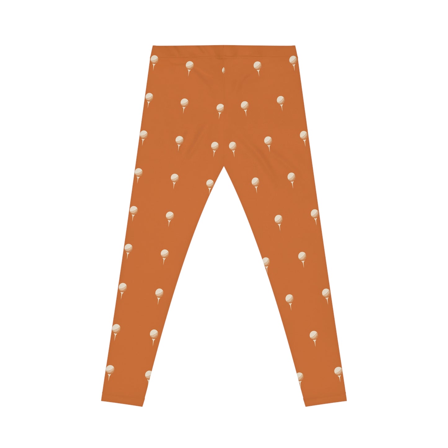 Tee Time Golf Ball Pattern Leggings — Women's Golf-Inspired Casual Leggings